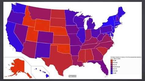 Red State Blue State Map Printable Map