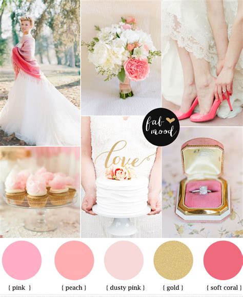 Pink And Gold Wedding Colors Paletteraspberry Wedding Color Schemes