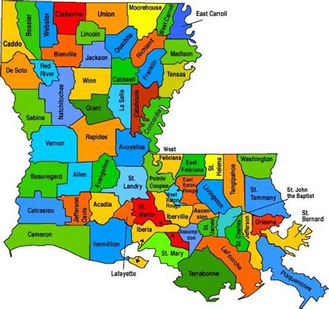 Parishesmap Louisiana Parish Map Louisiana Map Louisiana Parishes