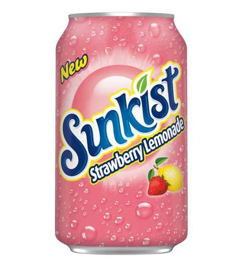 Sunkist Strawberry Lemonade Soda 12 Fl Oz Cans 12 Count