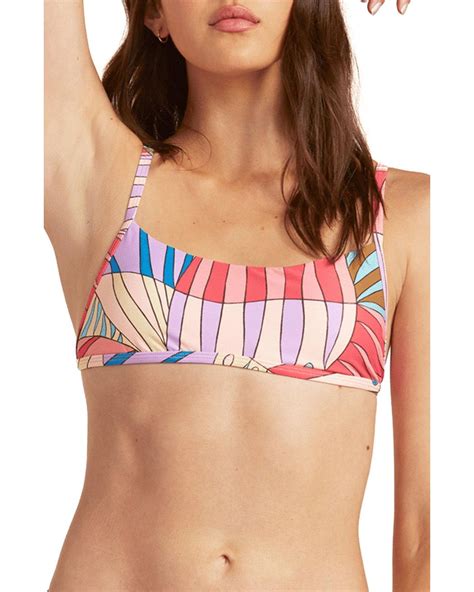 Billabong Surfadelic Billie Bralette Bikini Top Lyst