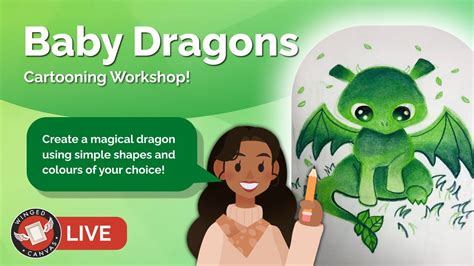 Cute Baby Dragons ️easy Cartooning Workshop For Beginners Youtube