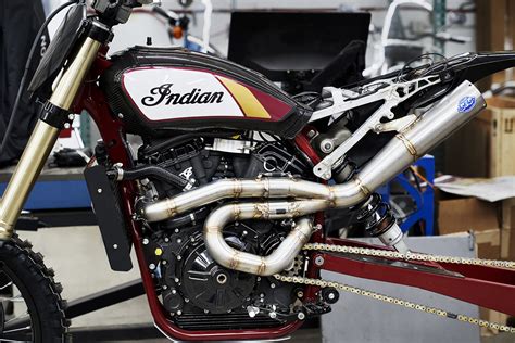 Indian Builds A One Off Stretched Ftr750 To Go Hillclimb Racing