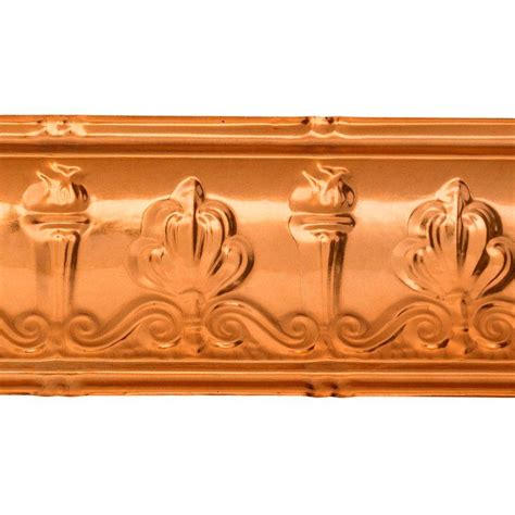Great Lakes Tin 48 In Superior Tin Crown Molding In Copper 194 08