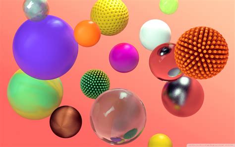 Colorful Spheres 3d Ultra Hd Desktop Background Wallpaper For Widescreen And Ultrawide Desktop