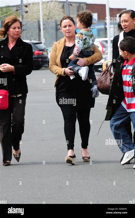 Rebecca Ellison Partner Of Rio Ferdinand Arriving At Old Trafford For
