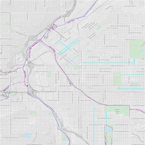 Denver Bike Paths And Trails Map By Orbital View Inc Avenza Maps