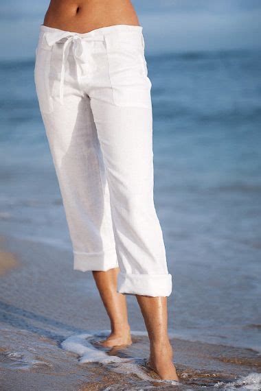 Linen Clamdiggers A Summer Must Have Linen Pants Women Beach Outfit Women Pants For Women
