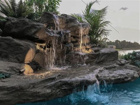 The Bahama Falls Complete Swimming Pool Waterfall Kit