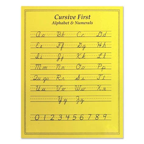 Individual Student Chart For Cursive First Swr Training