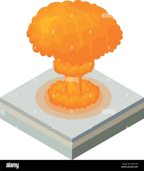 Nuclear Explosion Icon Cartoon Style Stock Vector Image And Art Alamy