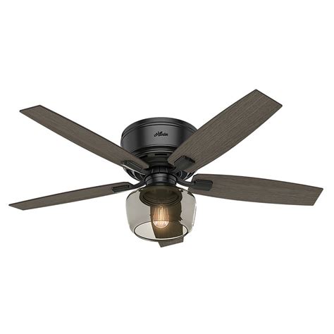 It's part of the hunter fan brand which has a long history of you can use this builder plus unit to add some ambience and comfort to your home. Hunter 52-Inch Bennett Matte Black Ceiling Fan with Light ...