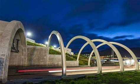 Färöer Inseln Tunnel Mit Unterwasser Kreisverkehr öffnet