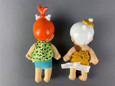 Sold Price Group Of 2 The Flintstones Pebbles And Bamm Bamm Plushies