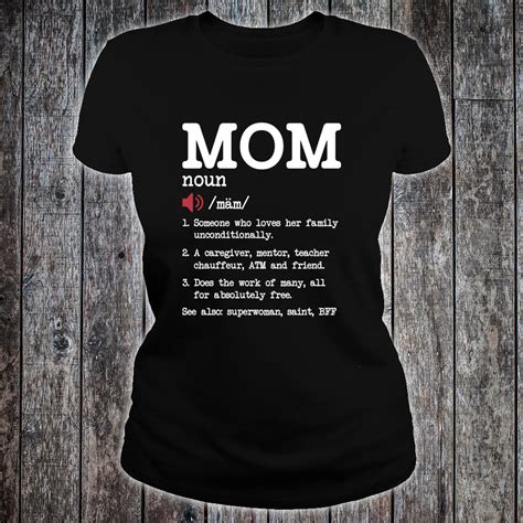 Official Funny Mom Definition Mother Day Motherhood Mama Quote Shirt Hoodie Tank Top And Sweater