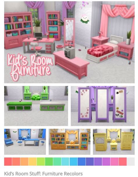 Kids Room Furniture Kids Stuff Pack By Nodelscc Via Tumblr Sims
