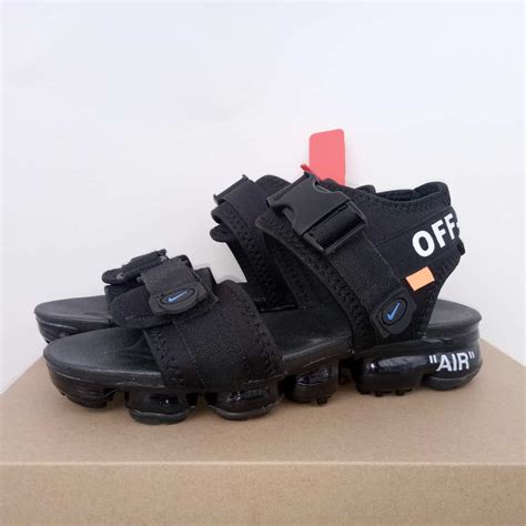 Men's nike air monarch iv shoe sets you up for comfortable training with durable leather on top for support. Off White X Nike Design Men Sandals Shoes Black All - Sepsport