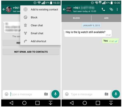 WhatsApp facilite désormais le blocage des contacts inconnus