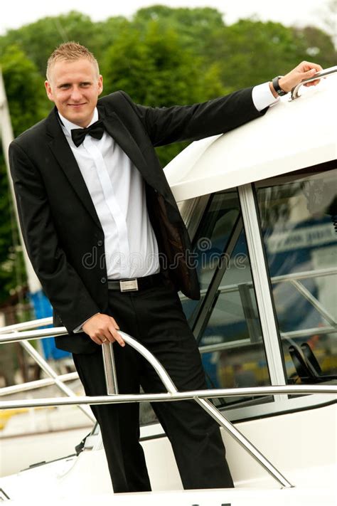 Rich yacht owner stock photo. Image of real, suit, outdoor - 26052086