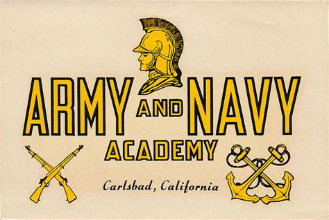 Army And Navy Academy Carlsbad Ca Decal