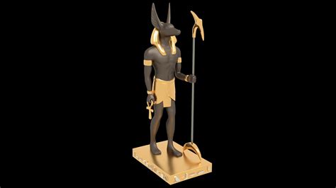 Ancient Egyptian God Anubis 3d Model By Pictorer