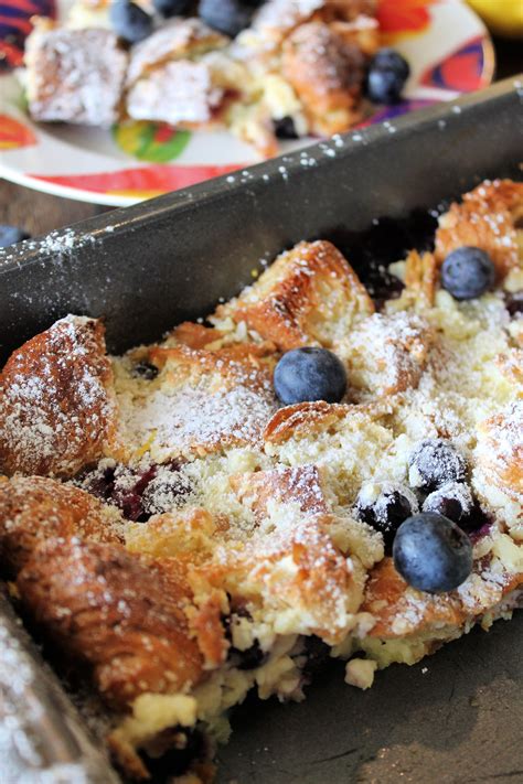 Blueberry Croissant Bake Recipe With Images Blueberry Croissant