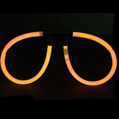 Orange Glow Eyeglasses 12 Pack Glowing Glasses