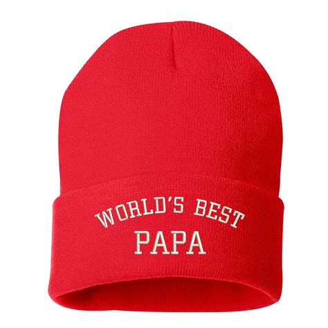 Worlds Mejor Gorro De Papa Sombrero Sombrero De Invierno Etsy España