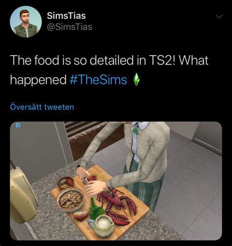 The Food Is So Detailed In Ts2 What Happened Rthesims