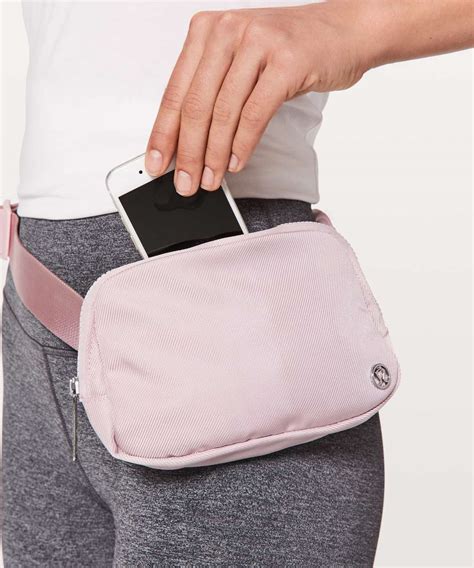 lululemon everywhere belt bag ebb extended strap pink pastel nwt cafebleu verse jp