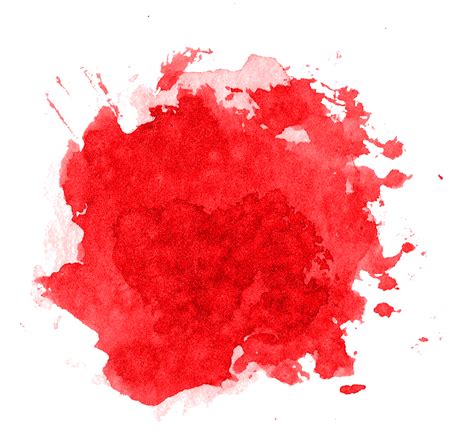 8 Red Watercolor Blob Png Transparent