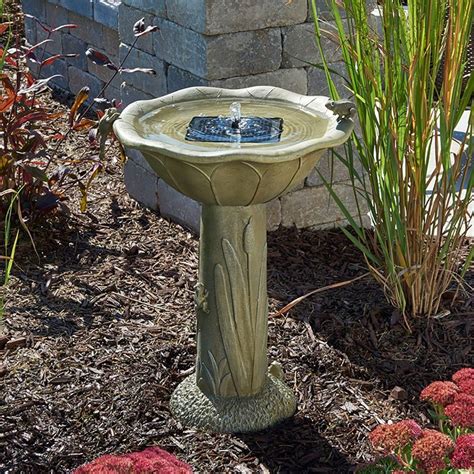 It's not made initially to be a birdbath fountain, but it works. Smart Solar Acadia Solar Birdbath-20633R01 - The Home ...