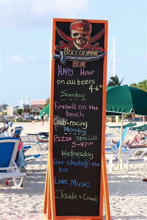 Buccaneer Beach Bar St Maarten Beach Bars Caribbean Islands Beach