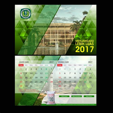Contoh Desain Kalender Unik 2020
