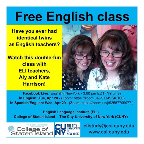 Free Online English Classes With The English Language Institute Csi Today