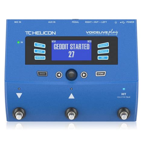 Tc Helicon Voicelive Play Pedal De Efectos Vocales Gear4music