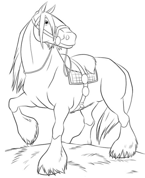 Horses coloring pages for kids. Cute Horse Coloring Page | Home - Look Who's Coloring ...