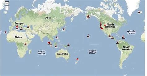 Known Volcanoes And Supervolcanoes Map Cropped Image F Flickr