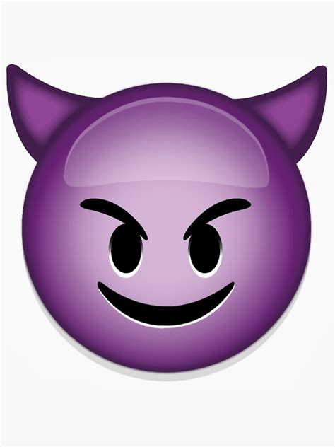 Evil Emoji Sticker For Sale By Bryce12334 Redbubble