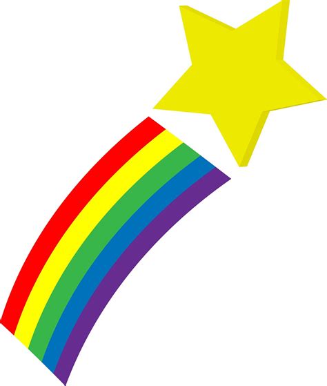 Shooting Star Space Rainbow · Free Image On Pixabay