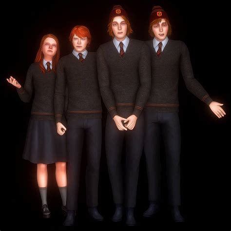 Подборка персонажей Гарри Поттер Cc Harry Potter Characters Pack