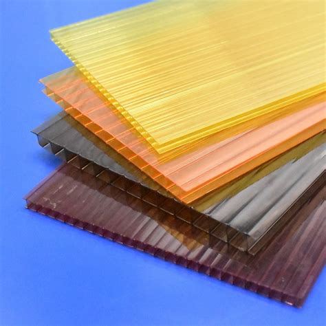 China 4mm Tinted Colored Lowes Polycarbonate Pc Panels Hollow Roofing