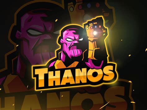 Generate a logo with placeit! Thanos E-sport Logo by Visual Thirteen on Dribbble