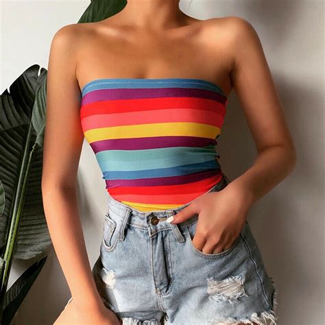 women sexy sleeveless crop top tanks wrapped chest vest casusl tops clothes costume tanks tank