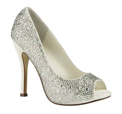 everything but the dress crystal bling wedding shoes