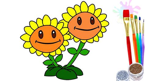 Gambar Bunga Matahari Kartun Lucu Adzka