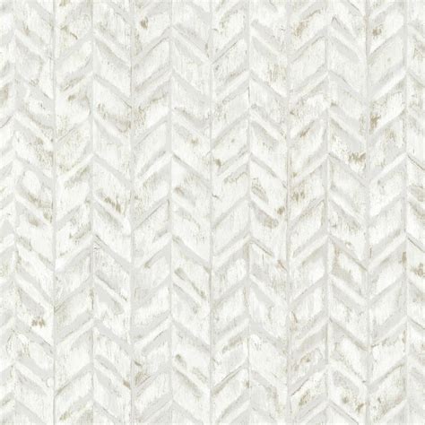 Brewster Ivory Foothills Herringbone Texture Wallpaper