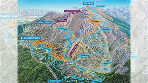 Trail Map Mammoth Mountain Bike Park Eastern Sierra Mountain Biking