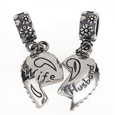 Lover Couple Husband Wife Anniversary Love Charm Bead Fits Pandora