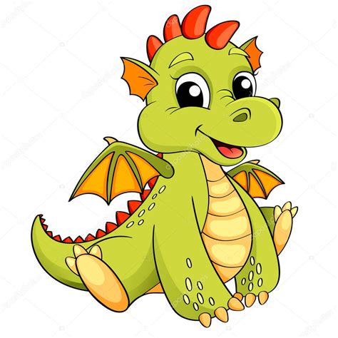 Cute Cartoon Dragon — Stock Vector © Alka5051 147348057